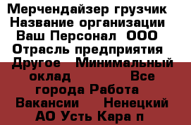 Мерчендайзер-грузчик › Название организации ­ Ваш Персонал, ООО › Отрасль предприятия ­ Другое › Минимальный оклад ­ 40 000 - Все города Работа » Вакансии   . Ненецкий АО,Усть-Кара п.